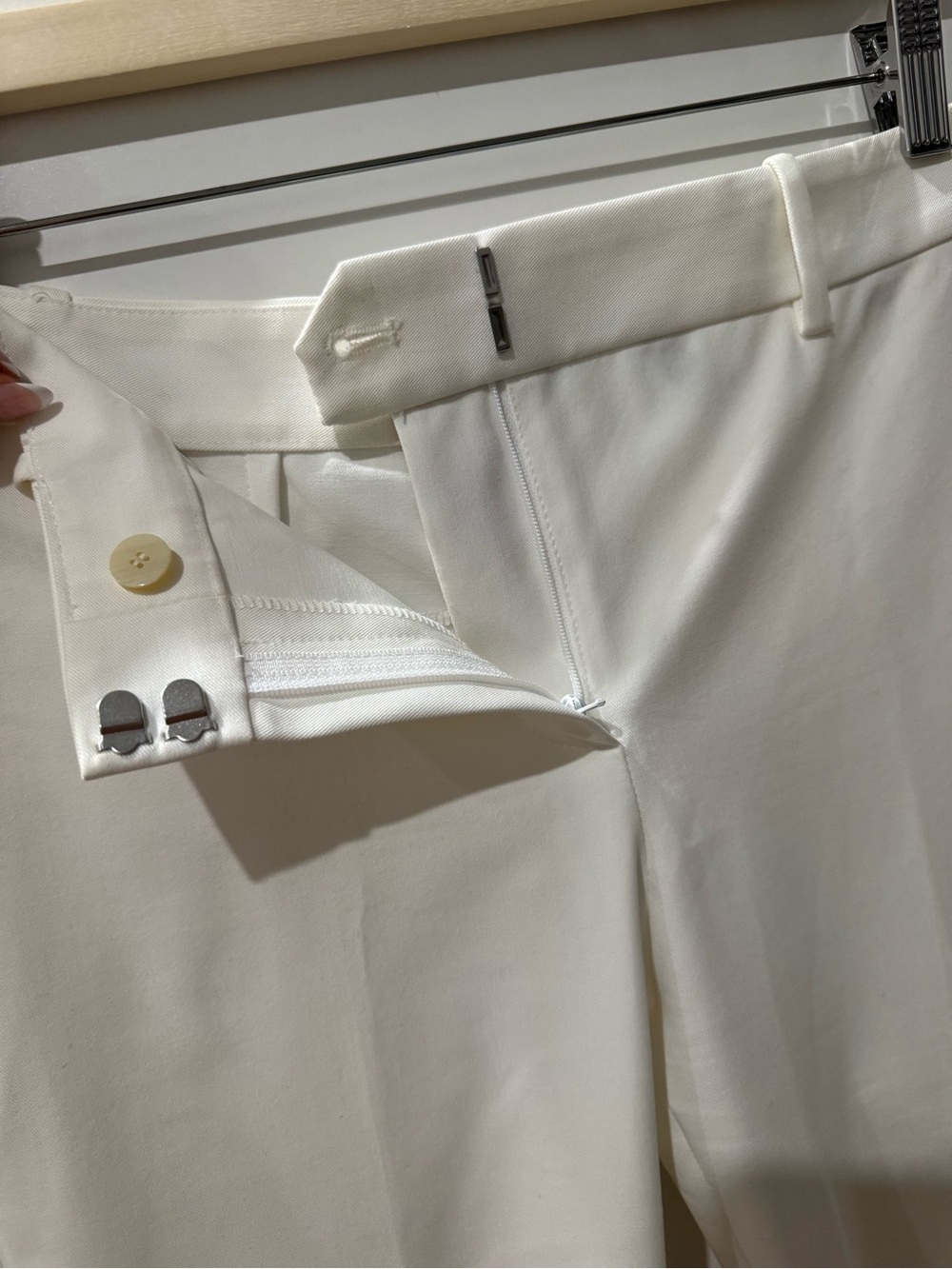 Theory White Straight-Leg Women's Trousers - Picture 4 of 6